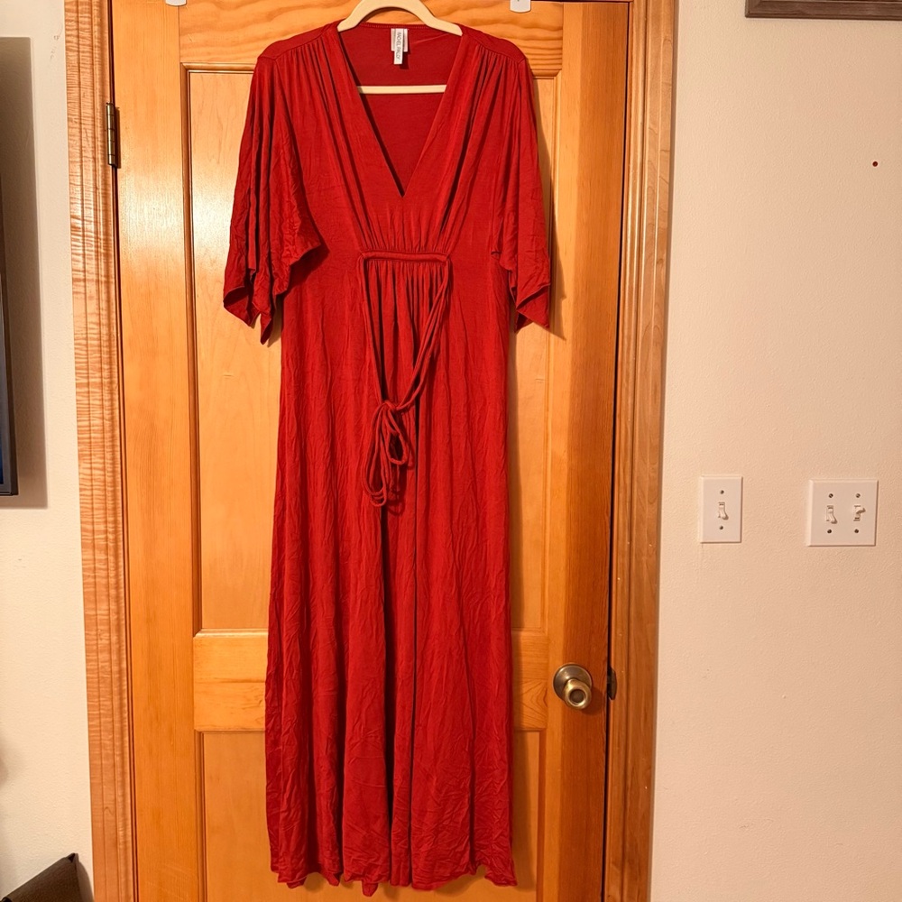 Rachel Pally Vibrant Red Maxi Dress